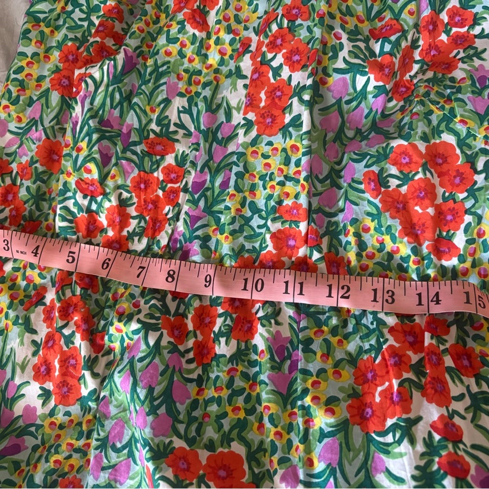 Banjanan Garden Poppy Combo Long Sleeve Maxi Dress M - Picture 8 of 11